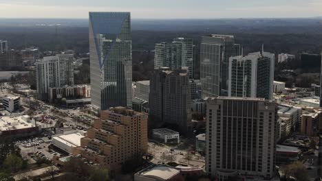 Aerial-of-Buckhead,-Atlanta,-Georgia