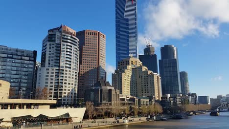 Melbourne-City,-Victoria,-Australien-Yarra-River