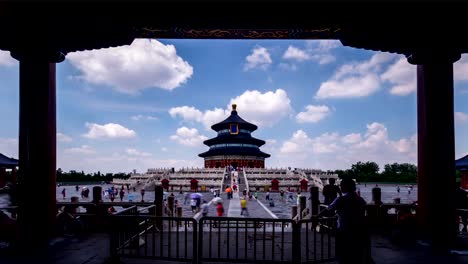 Beijing,China-Jun-20,2014:The-cloudscape-and-the-Qinian-Palace-of-the-Temple-of-Heaven-in-Beijing,China