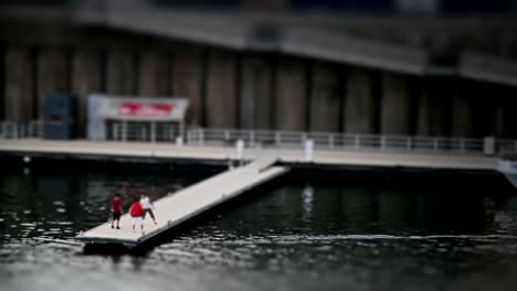 People-on-a-dock