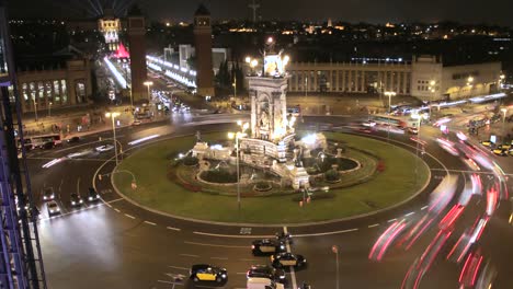 City-Square-Life-Traffic-Time-Lapse-at-Night-4k