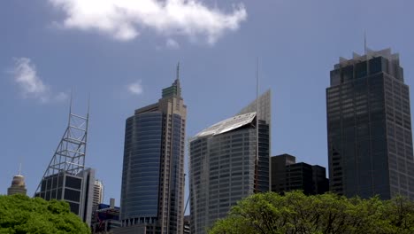 Sydney-skyline-Zeitraffer-von-den-Botanischen-Gärten