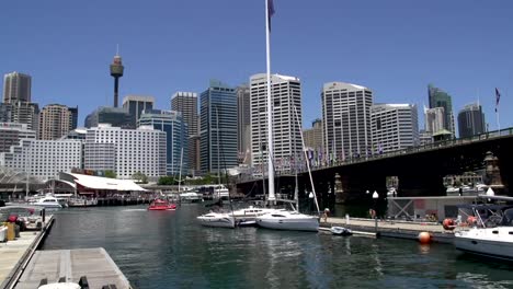 Blick-auf-Darling-harbour-vom-national-maritime-museum