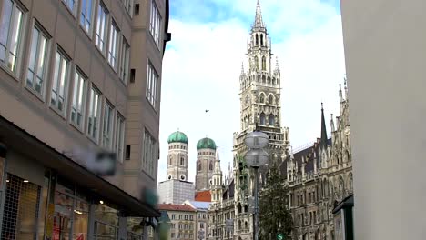 Beautiful-gothic-cathedral-in-large-European-city,-famous-architecture-landmark