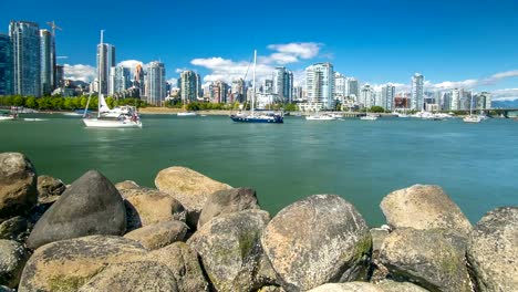 Vancouver-Zeitraffer-Skyline-und-Uferpromenade-4k-1080p