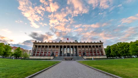 Berlin-city-skyline-sunset-timelapse-at-Museum-Island,-Berlin,-Germany,-4K-Time-lapse