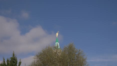 Iglesia-del-monasterio-de-Raifa-Bogoroditsky,-Kasan,-Tatarstan,-Rusia.