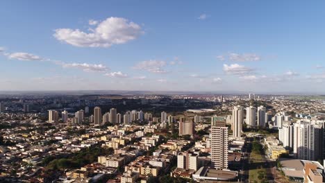 Aerial-View-of-Ribeirao-Preto-city,-Sao-Paulo,-Brazil