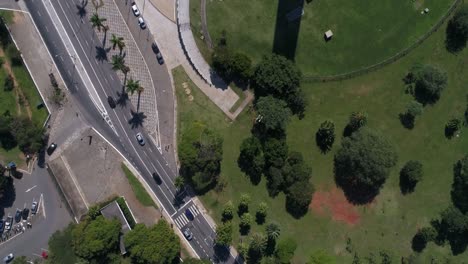 Vista-aérea-de-Ibirapuera,-Sao-Paulo,-Brasil