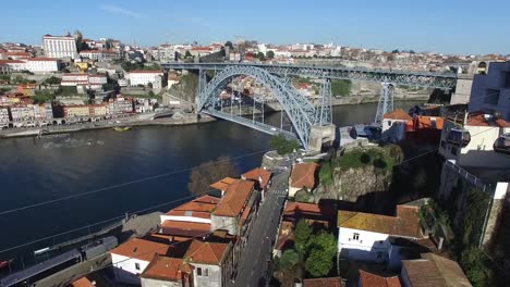 Vista-aérea-de-Oporto,-Portugal