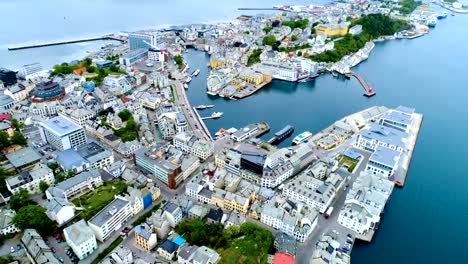 City-of-Alesund-Norway-Aerial-footage