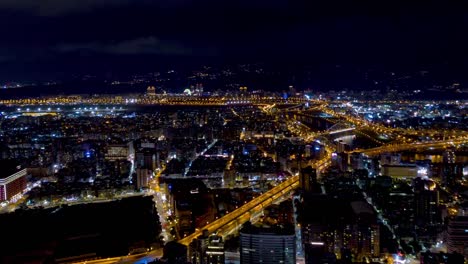 noche-iluminada-taipei-ciudad-famosa-Torre-panorama-aéreo-4k-timelapse-Taiwán