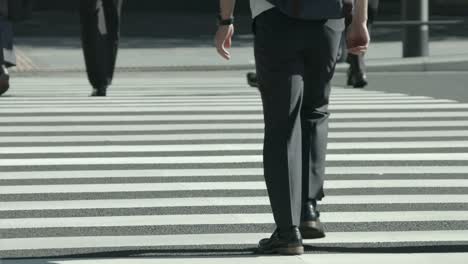 Slowmotion---Commuters-People-Crosswalks-Summer-Tokyo