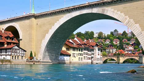 Summer-view-of-Bern,-Switzerland