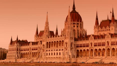 Hungarian-Parliament,-Budapest,-Hungary