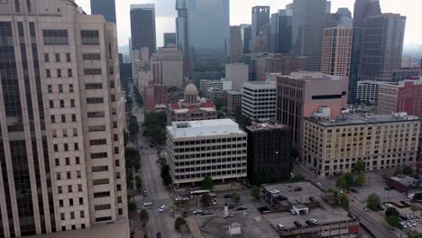 Aéreas-del-centro-de-Houston,-Texas