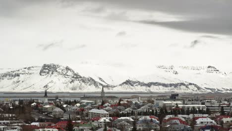 Top-View-of-Iceland-City-During-Winter