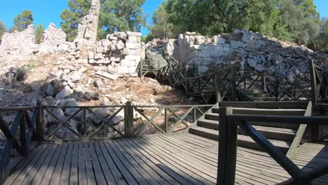 Ancient-city-Phaselis-in-Antalya-province,-Turkey.