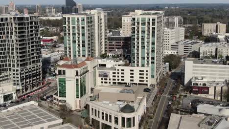 Aerial-of-Buckhead,-Atlanta,-Georgia