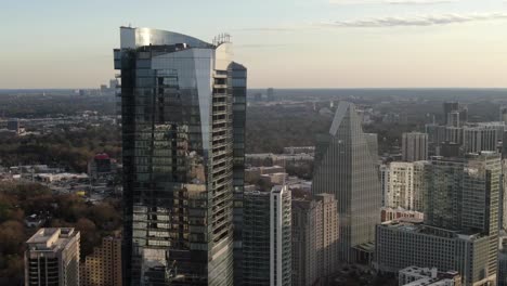 Aerial-of-Buckhead,-Atlanta,-Georgia