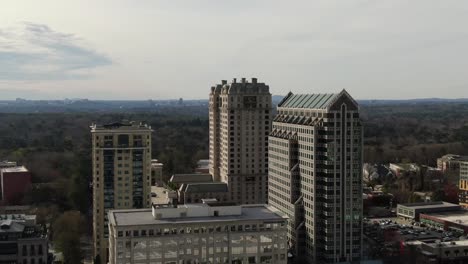 Aerial-of-Buckhead,-Atlanta,-Georgia