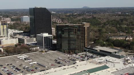 Aerial-of-Buckhead,-Atlanta,-Georgia