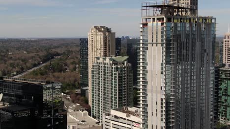 Aerial-of-Buckhead,-Atlanta,-Georgia