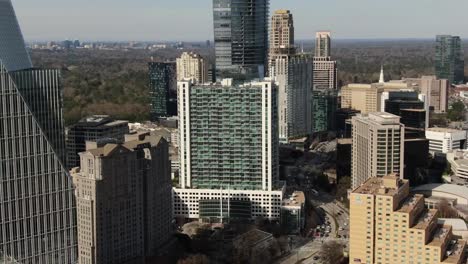 Aerial-of-Buckhead,-Atlanta,-Georgia