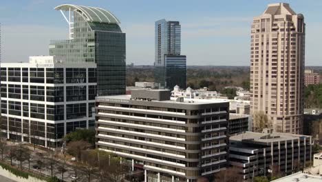 Aerial-of-Buckhead,-Atlanta,-Georgia