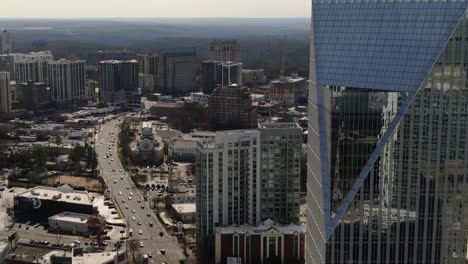 Aerial-of-Buckhead,-Atlanta,-Georgia