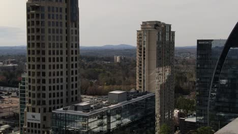 Aerial-of-Buckhead,-Atlanta,-Georgia