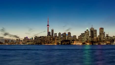 Timelapse-von-Toronto-(während-der-Sonnenuntergang)