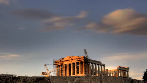 HDR-Timelapse-Parthenon-con-vista-a-la-Acrópolis