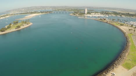 Aerial-Shot-of-Mission-Bay-in-San-Diego