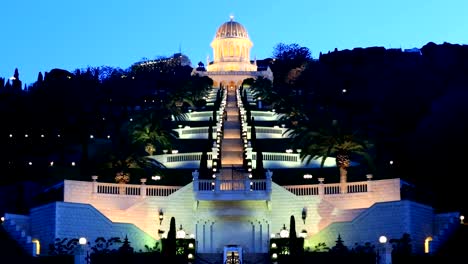 Bahai-temple-and-garden,-Haifa