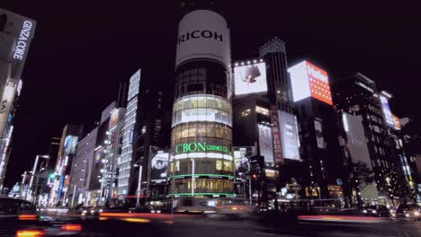 4-K-lapso-de-tiempo-de-Ginza-calle-Tokio