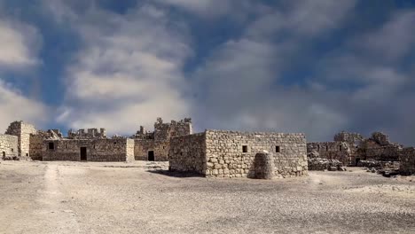 Ruinas-del-castillo-de-Azraq,-Jordania-del-este-central,-100-km-al-este-de-Amman,-Jordania