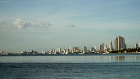 City-with-skyscrapers-and-buildings.-Philippines,-Manila,-Makati