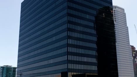 High-rise-glass-office-building-downtown-Los-Angeles.-4K