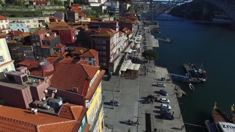 Aerial-View-of-Porto,-Portugal