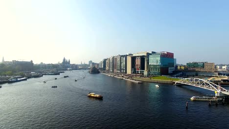 Bay-of-Amsterdam,-view-from-above