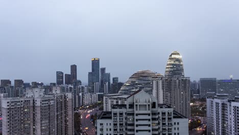 día-de-cbd-de-Pekín-al-lapso-de-tiempo-de-la-noche