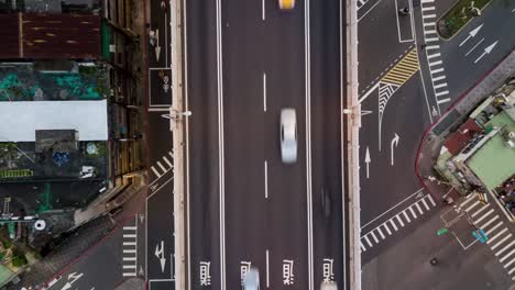 day-light-taipei-city-traffic-road-junction-aerial-down-view-4k-timelapse-taiwan