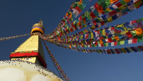 Boudhanath-stupa-in-Kathmandu,-Nepal-at-sunrise.-UHD,-4K