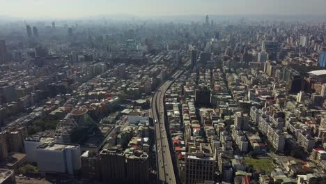 taiwan-taipei-cityscape-sunny-day-traffic-road-aerial-panorama-4k