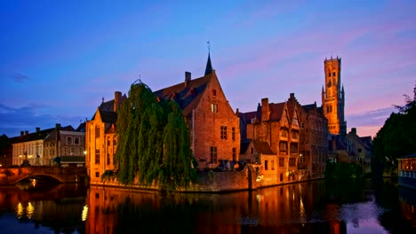 Berühmte-Ausblick-von-Brügge,-Belgien