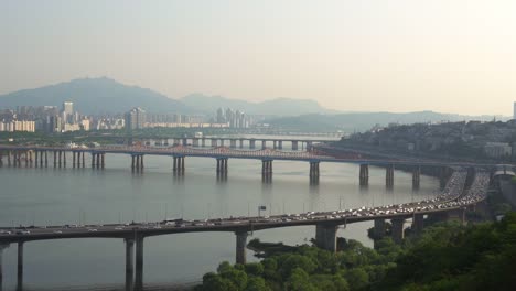 Aerial-view-Seoul-City-Skyline-in-Seoul,South-Korea