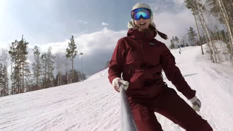 Snowboard-Selfie