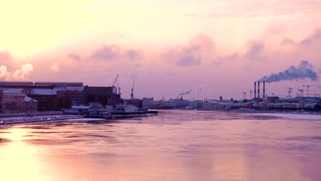 winter-Neva-river-embankment-at-Saint-Petersburg-Russia