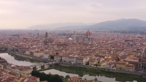 Flyover-Florence,-Italy